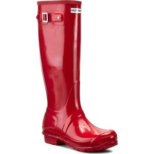 Holínky Hunter Original Gloss WFT1000RGL Červená