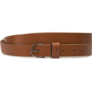 Dámský pásek Calvin Klein Ck Metal Loop Round Buckle 2.5 K60K613147 Hnědá