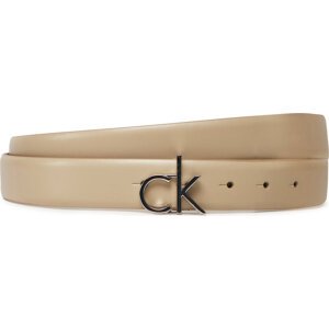 Dámský pásek Calvin Klein Ck Buckle Belt 3.0_Smooth K60K613156 Béžová