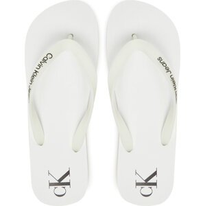 Žabky Calvin Klein Jeans Beach Sandal Transparent Tpu YM0YM01267 Bílá