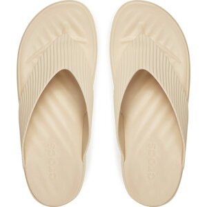 Žabky Crocs Getaway Groove Platform Flip 210700 Béžová