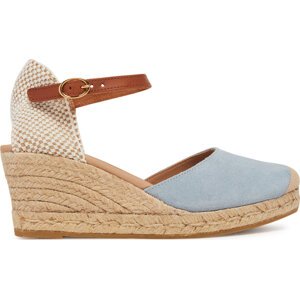 Espadrilky Genuins Carina Velour G106384 Modrá