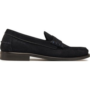 Mokasíny Tommy Hilfiger Classic Hilfiger Suede Loafer FM0FM05363 Tmavomodrá