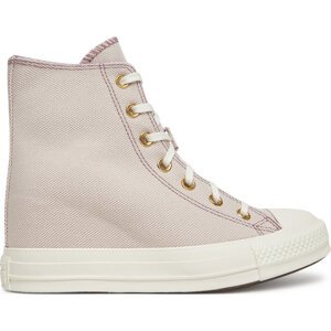 Plátěnky Converse Chuck Taylor All Star Wedge Platform Gold A12763C Růžová