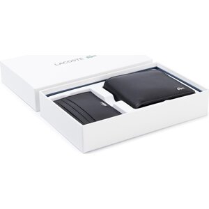Sada peněženka a pouzdro na karty Lacoste M Billfold Coin Box NH2505FG Černá