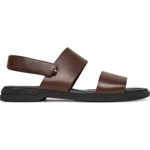 Sandály Tommy Hilfiger Premium Hilfiger Strappy Lh Sand FM0FM05356 Hnědá