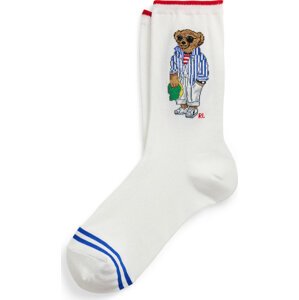 Dámské klasické ponožky Polo Ralph Lauren 455968668001 Bílá