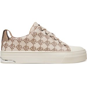 Plátěnky DKNY York Lace UP Sneak K2533982 Béžová