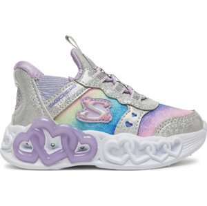 Sneakersy Skechers Infinite Heart Lights-Eternal Shimmer 303755N/SMLT Stříbrná