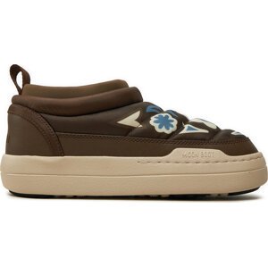 Polokozačky Moon Boot Park Soft Flower 80D2470030 Hnědá
