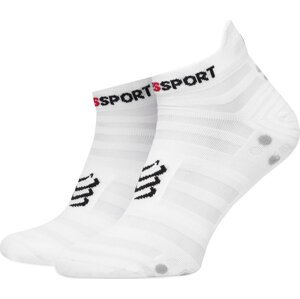 Nízké ponožky Unisex Compressport Pro Racing Socks v4.0 Ultralight Run Low XU00051B Bílá