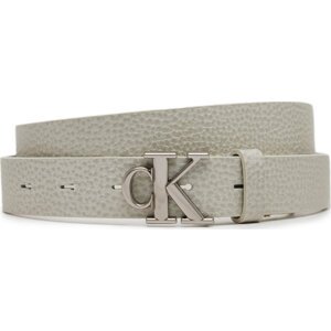 Dámský pásek Calvin Klein Jeans Monogram Placque Buckle 25Mm LV04K7003G Bílá