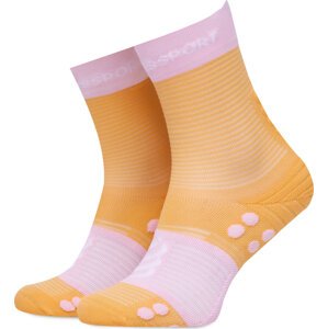 Dámské klasické ponožky Compressport Proracing Socks V4 XU00046B4033 Oranžová