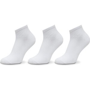 Sada 3 párů dětských nízkých ponožek Jack&Jones Junior 12274738 Bílá