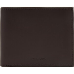 Pánská peněženka Calvin Klein Ck Premium Bifold 5Cc W/Coin K50K512923 Hnědá