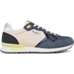 Sneakersy Pepe Jeans Brit Camp W PLS40038 Tmavomodrá