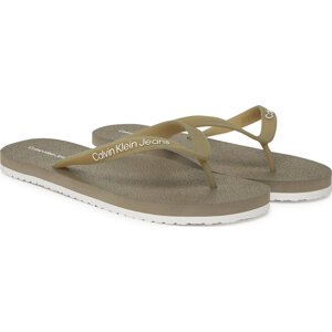 Žabky Calvin Klein Jeans Thong+ Tpu YM0YM01265 Hnědá
