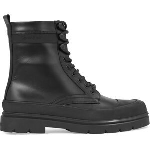 Kozačky Calvin Klein Lace Up Boot High HM0HM01213 Černá