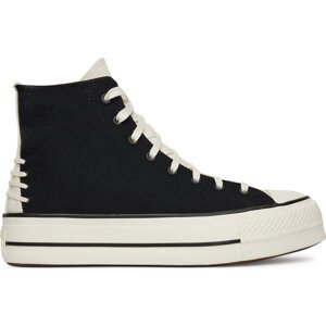 Plátěnky Converse Chuck Taylor All Star Lift Platform Crafted Laces A12552C Černá