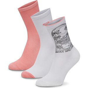 Ponožky Roxy AS_ROXY_05W_SS25 (3-PACK) Růžová
