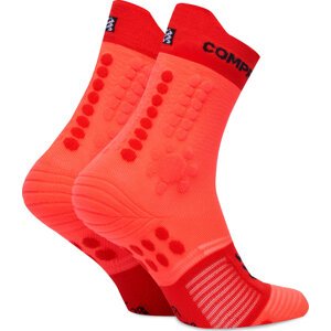Klasické ponožky Unisex Compressport Pro Racing Socks v4.0 Trail XU00048B Červená