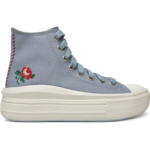 Plátěnky Converse Chuck Taylor All Star Move Platform Rose A12571C Šedá