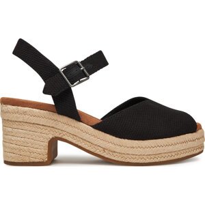 Espadrilky Toms Isla Peep Toe 10021982 Černá