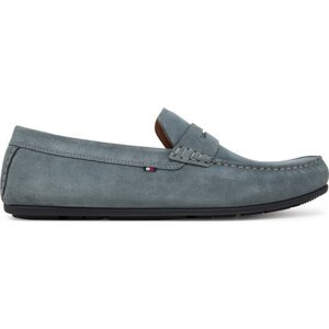 Mokasíny Tommy Hilfiger Casual Hilfiger Suede Driver FM0FM04998 Šedá
