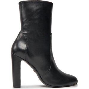 Polokozačky Stuart Weitzman Vida 100 Zip Bootie SG232 Černá