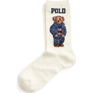 Dámské klasické ponožky Polo Ralph Lauren 455792964001 Bílá