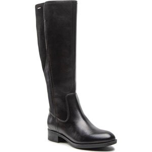 Kozačky ve vojenském stylu Geox D Felicity Np Abx D D26BLD 04322 C9999 Černá