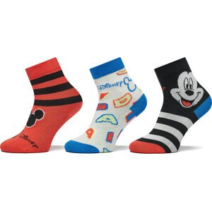 Sada 3 párů dětských vysokých ponožek adidas Mickey Mouse Crew Socks 3 Pairs IB6776 Barevná