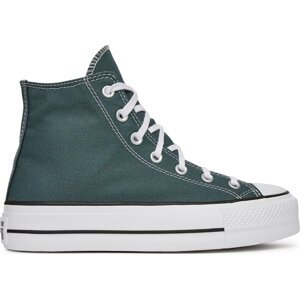 Plátěnky Converse Chuck Taylor All Star Lift Platform A12596C Zelená