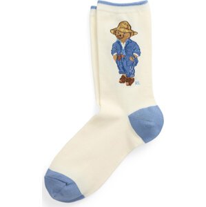 Dámské klasické ponožky Polo Ralph Lauren 455968666001 Béžová