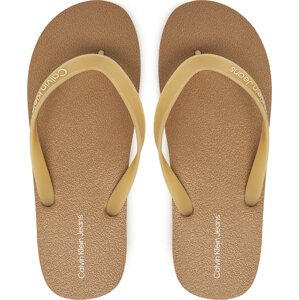 Žabky Calvin Klein Jeans Thong+ Tpu YM0YM01265 Béžová