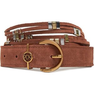 Dámský pásek PINKO Promethea H3 20251 PLT01 104803 A2GK Hnědá