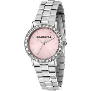 Hodinky KARL LAGERFELD R0553100512 Stříbrná