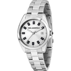 Hodinky KARL LAGERFELD R0553101514 Stříbrná