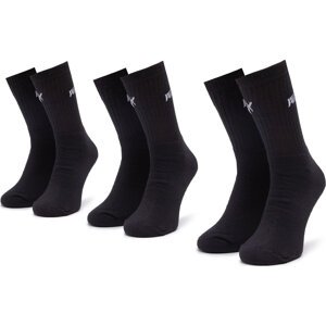 Sada 3 párů dámských vysokých ponožek Puma 90793401 r.39/42 Černá