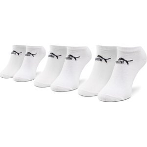 Sada 3 párů nízkých ponožek unisex Puma 907932 r. 39/42 Bílá