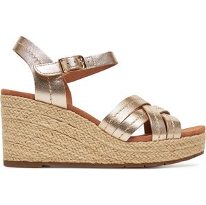 Espadrilky Clarks Sabina Strap 26181463 Zlatá