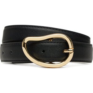 Dámský pásek Pieces Pcsigne Jeans Belt 17156585 Černá