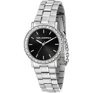 Hodinky KARL LAGERFELD R0553100507 Stříbrná