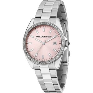 Hodinky KARL LAGERFELD R0553101512 Stříbrná