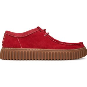Polobotky Clarks Torhill Low 26180908 Červená