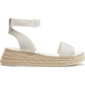 Espadrilky Calvin Klein Jeans Sporty Wedge Rope Su Con YW0YW00977 Écru