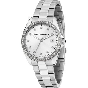Hodinky KARL LAGERFELD R0553101510 Stříbrná