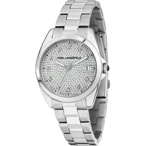 Hodinky KARL LAGERFELD R0553101509 Stříbrná