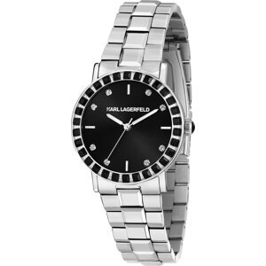 Hodinky KARL LAGERFELD R0553100510 Stříbrná