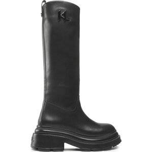 Kozačky KARL LAGERFELD KL45090 Černá